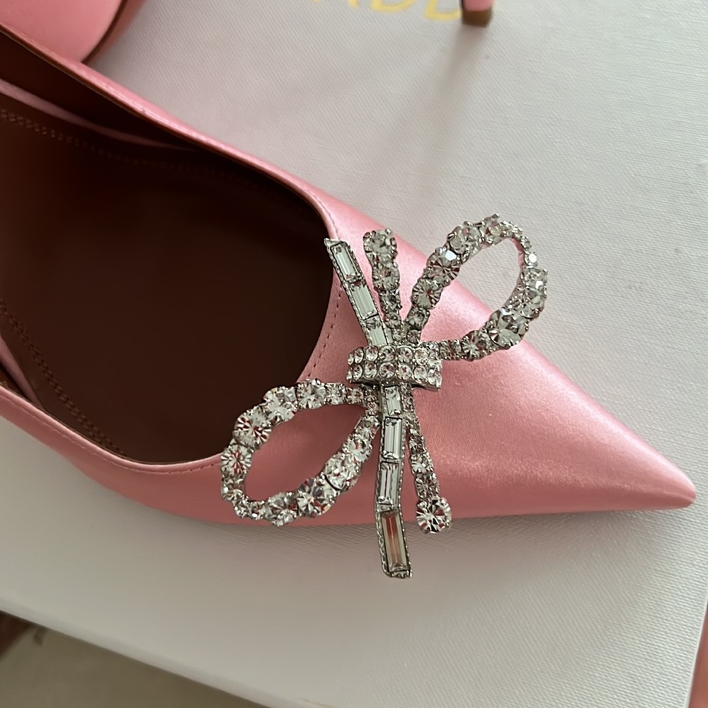 Amina Muaddi Rosie light pink pump size 39.5 excellent condition - Picture 2 of 10